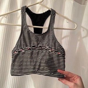 Striped Girls Swim Top